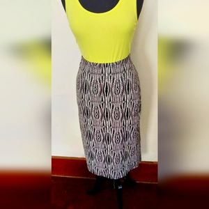 Midi pencil skirt